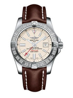 Breitling Avenger II GMT Stainless Steel / Diamond / Stratus Silver / Military (A3239053.G778.437X)