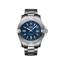 Breitling Avenger Automatic GMT 45 Stainless Steel / Blue / Military / Pin (A32395101C1A1)