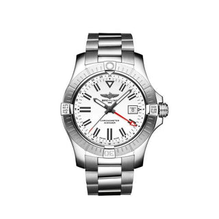 Breitling - A32397101A1A1  Avenger Automatic GMT 43 Stainless Steel / White / Bracelet