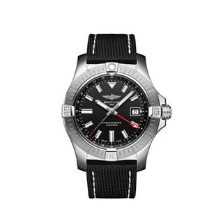 Breitling - A32397101B1X2  Avenger Automatic GMT 43 Stainless Steel / Black / Calf / Folding