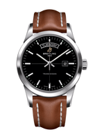 Breitling Transocean Day & Date Stainless Steel / Black / Croco / Folding (A4531012/BB69/434X/A20D.1)