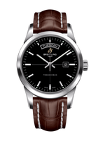 Breitling Transocean Day & Date Stainless Steel / Black / Croco / Pin (A4531012/BB69/740P/A20D.1)