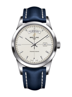 Breitling Transocean Day & Date Stainless Steel / Silver / Rubber / Pin (A4531012/G751/112X/A20D.1)