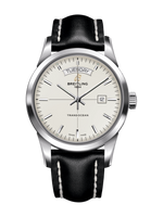 Breitling Transocean Day & Date Stainless Steel / Silver / Calf / Folding (A4531012/G751/435X/A20BA.1)