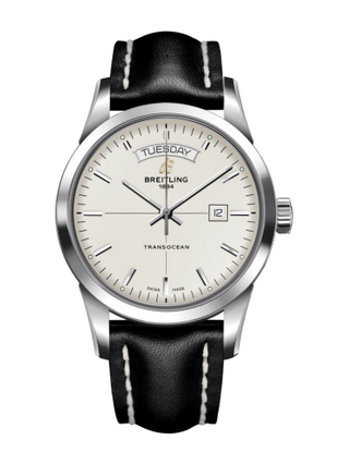 Breitling - A4531012/G751/436X/A20D.1  Transocean Day & Date Stainless Steel / Silver / Calf / Folding