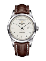 Breitling Transocean Day & Date Stainless Steel / Silver / Military / Pin (A4531012/G751/739P/A20BA.1)