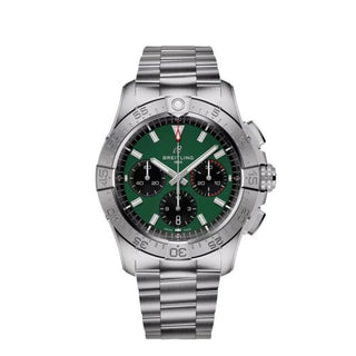 Breitling - AB0146101L1A1  Avenger B01 Chronograph 42 Stainless Steel / Green / Bracelet