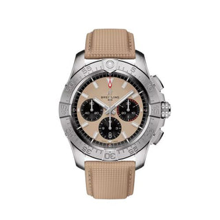 Breitling - AB0147101A1X1  Avenger B01 Chronograph 44 Stainless Steel / Sand / Strap