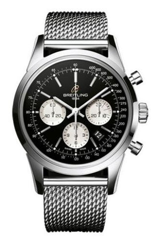 Breitling - AB015112/BA59/154A  Transocean Chronograph Stainless Steel / Reverse Panda / Limited Edition