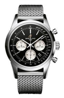 Breitling Transocean 38 Stainless Steel / Black / Bracelet (AB015112/BA59/154A)