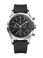 Breitling Transocean Chronograph Stainless Steel / Black / Military / Pin (AB015212/BA99/109W/A20BA.1)