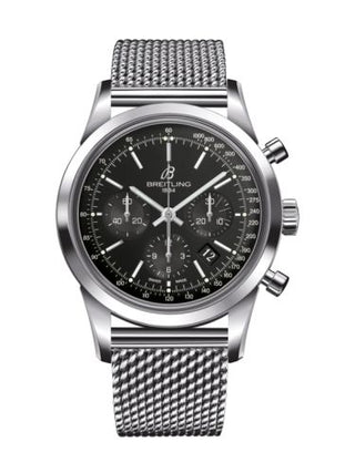 Breitling - AB0152121B1A1  Transocean Chronograph Stainless Steel / Black / Bracelet