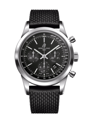 Breitling - AB015212/BA99/278S/A20S.1  Transocean Chronograph Stainless Steel / Black / Rubber / Pin