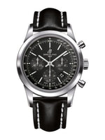 Breitling Transocean Chronograph Stainless Steel / Black / Croco / Pin (AB015212/BA99/435X/A20BA.1)