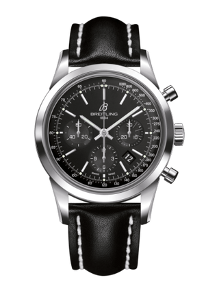 Breitling - AB015212/BA99/436X/A20D.1  Transocean Chronograph Stainless Steel / Black / Calf / Folding