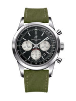 Breitling Transocean Chronograph Stainless Steel / Reverse Panda / Rubber / Pin (AB015212/BF26/106W/A20BA.1)