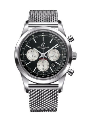 Breitling - AB015212/BF26/154A  Transocean Chronograph Stainless Steel / Reverse Panda / Bracelet