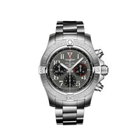 Breitling Avenger Automatic GMT 43 Stainless Steel / Black / Calf / Folding (AB01821A1B1A1)