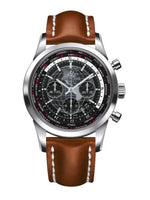 Breitling Transocean Chronograph Unitime Stainless Steel / Black / Military (AB0510U4.BE84.439X)