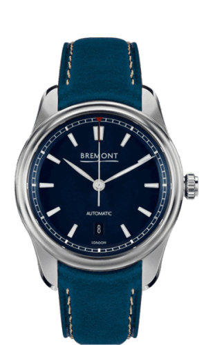 Bremont - AIRCO MACH 3/BL  Airco Mach 3 Stainless Steel / Blue / Calf