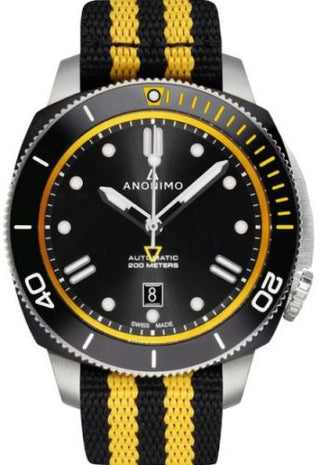 Anonimo - AM-1002.10.007.A15  Nautilo Automatic Stainless Steel / DLC / Black / NATO