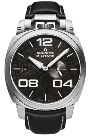 Anonimo - AM-1020.01.001.A01  Militare Automatic Stainless Steel / Black / Leather