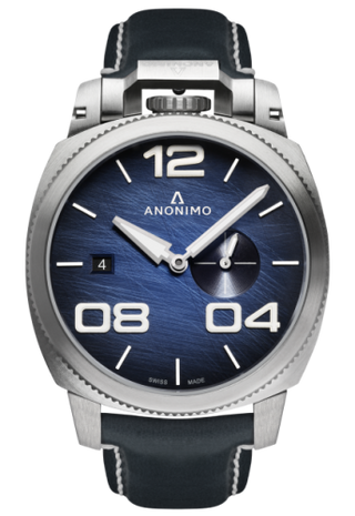 Anonimo - AM-1020.01.003.A03  Militare Automatic Stainless Steel / Blue / Leather