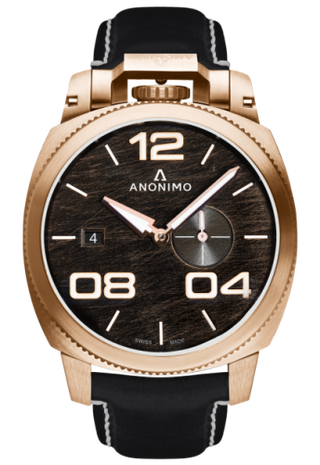 Anonimo - AM-1020.04.001.A01  Militare Automatic Bronze / Black / Leather