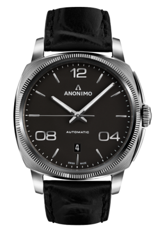 Anonimo - AM-4000.01.101.W11  Epurato Automatic Stainless Steel / Anthracite / Leather