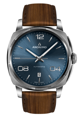 Anonimo - AM-4000.01.103.W22  Epurato Automatic Stainless Steel / Blue / Leather