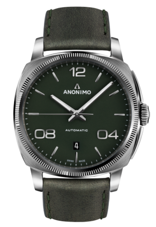 Anonimo - AM-4000.01.107.W66  Epurato Automatic Stainless Steel / Green / Leather