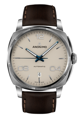 Anonimo - AM-4000.01.310.W42  Epurato Automatic Stainless Steel / Cream / Leather