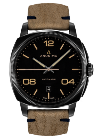 Anonimo - AM-4000.02.292.K19  Epurato Automatic Stainless Steel / DLC / Black / Leather