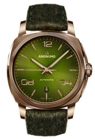 Anonimo - AM-4000.04.466.F66  Epurato Automatic Bronze / Green / Leather