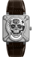 Bell & Ross BR 05 Stainless Steel / Silver / Rubber (BR01-SKULL-SK-FLD)