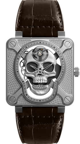 Bell & Ross - BR01-SKULL-SK-ST  BR-01 Laughing Skull