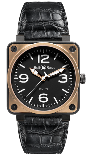 Bell & Ross - BR0192-BICOLOR  BR 01 92 Pink Gold & Carbon