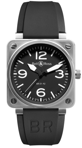 Bell & Ross - BR0192-BL-ST  BR 01 92 Steel