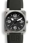 Bell & Ross - BR0192-BL-ST  BR 01 92 Steel