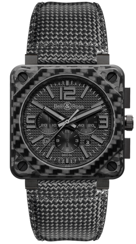 Bell & Ross - BR0194-CA-FIBER-PH  BR 01 94 Carbon Fiber Phantom Chronograph