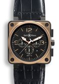 Bell & Ross - BR0194-BICO-OF  BR 01 94 Pink Gold & Carbon Officer Chronograph