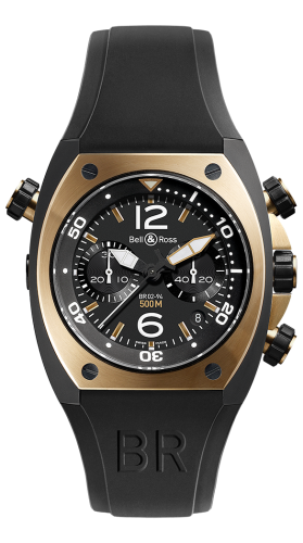 Bell & Ross - BR02-CHR-BICOLOR  BR 02 92 Chronograph Rose Gold & Carbon