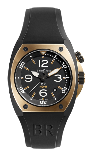 Bell & Ross - BR02-PINKGOLD-CA  BR 02 92 Rose Gold & Carbon