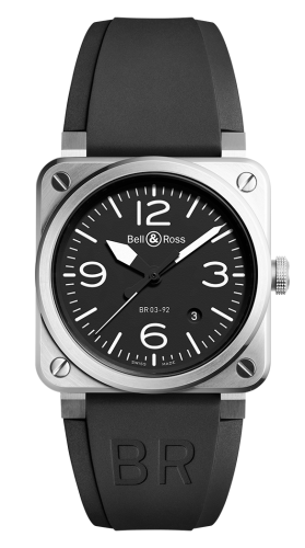 Bell & Ross - BR0392-BLC-ST  BR 03 92 Steel