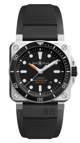 Bell & Ross - BR0392-D-BL-ST/SRB  BR 03-92 Diver Stainless Steel / Black