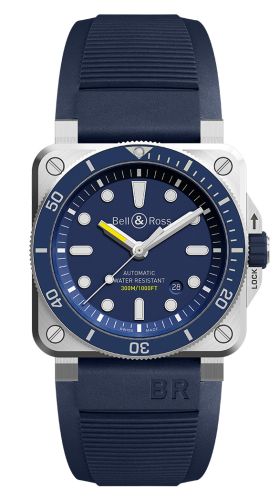 Bell & Ross - BR0392-D-BU-ST/SRB  BR 03-92 Diver Stainless Steel / Blue