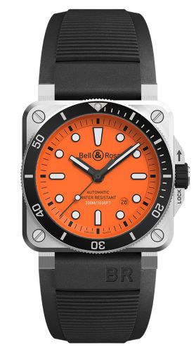 Bell & Ross - BR0392-D-O-ST/SRB  BR 03-92 Diver Orange