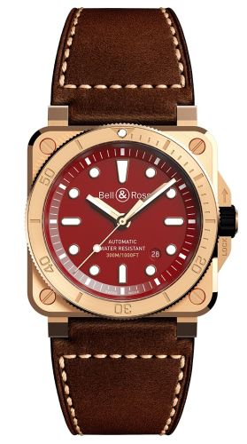 Bell & Ross - BR0392-D-RD-BR/SCA  BR 03-92 Diver Burgundy Bronze / Japan