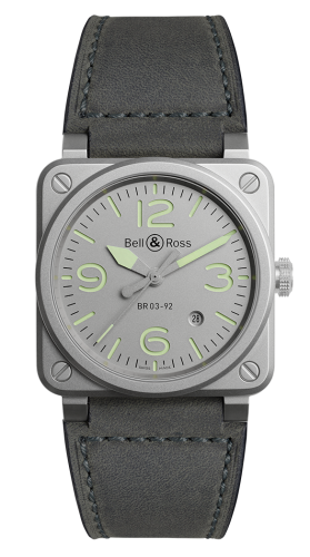 Bell & Ross - BR0392-GR-ST/SCA  BR 03 92 Horolum