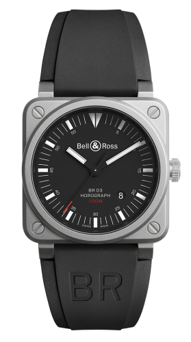 Bell & Ross - BR0392-HOR-BLC/SRB  BR 03 92 Horograph